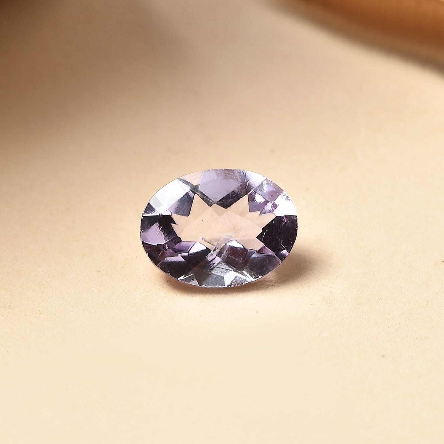 Pink Amethyst Oval Cut 8X6 mm Gemstone, 1.12 Ct