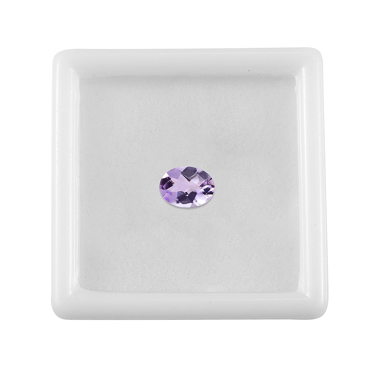 Pink Amethyst Oval Cut 8X6 mm Gemstone, 1.12 Ct
