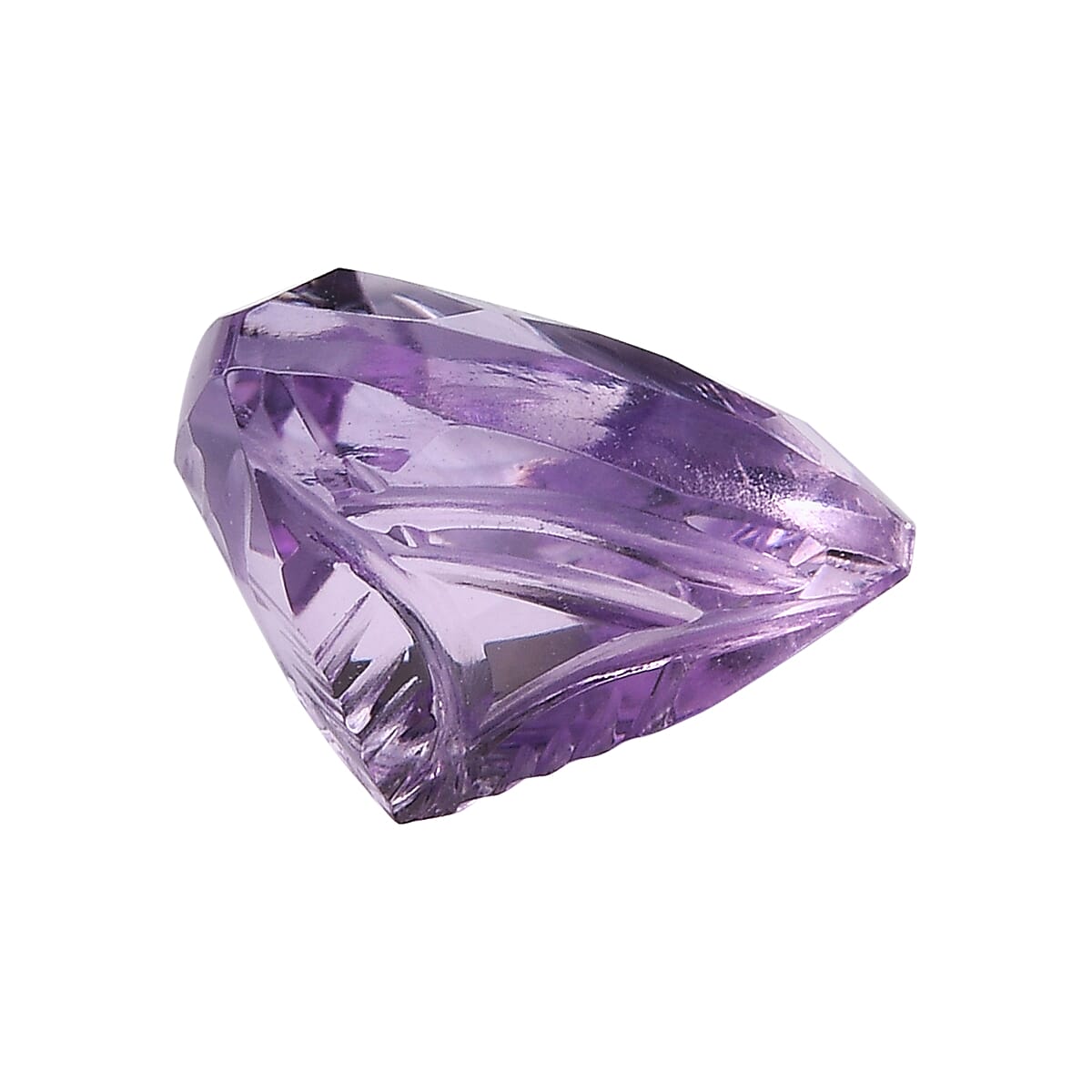 Pink Amethyst Trillion 10 mm Gemstone, 3.12 Ct