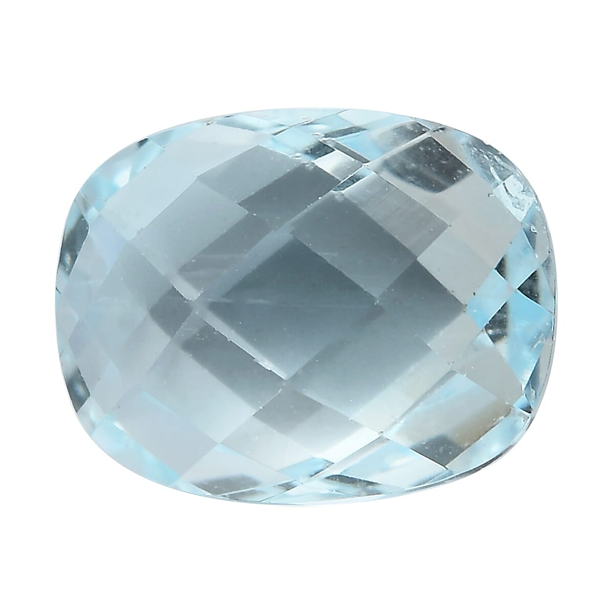Skyblue Topaz Cushion Cut 9X7 mm Gemstone, 2.60 Ct