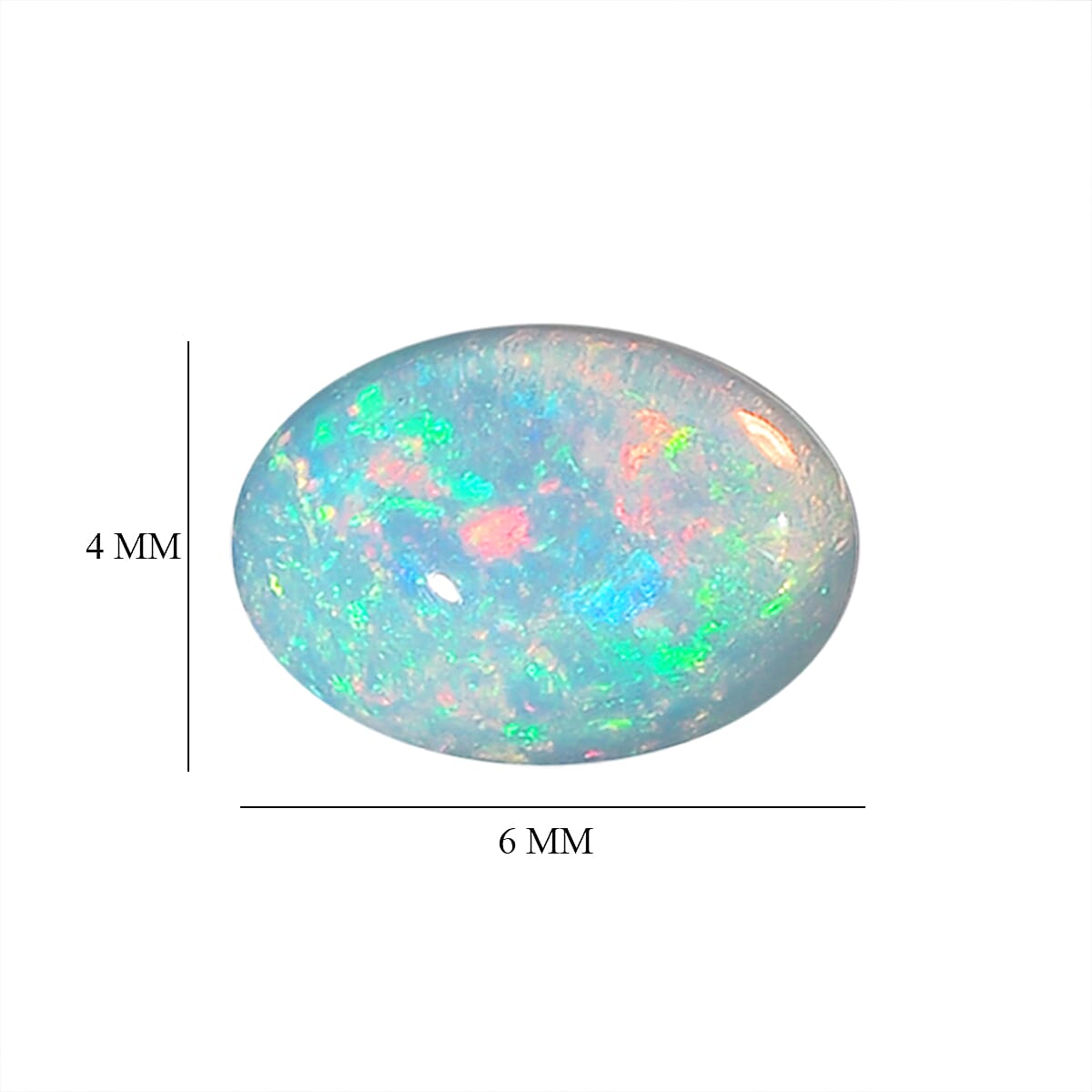 Set Of 3 Ethiopian Opal Oval Cut Cut 6X4 mm Gemstone, 0.70 Ct