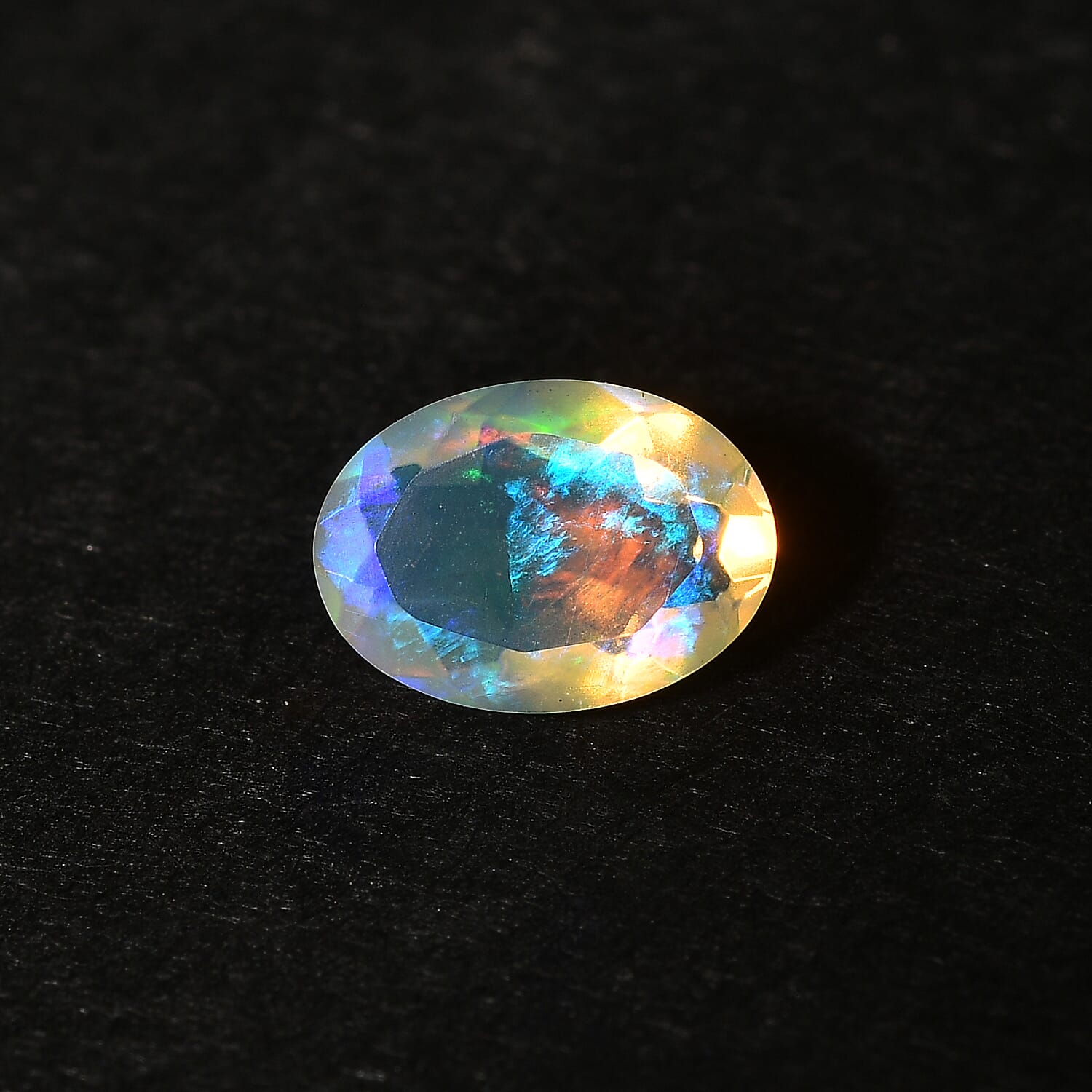 Ethiopian Opal Oval Cut Cut 7X5 mm Gemstone, 0.38 Ct