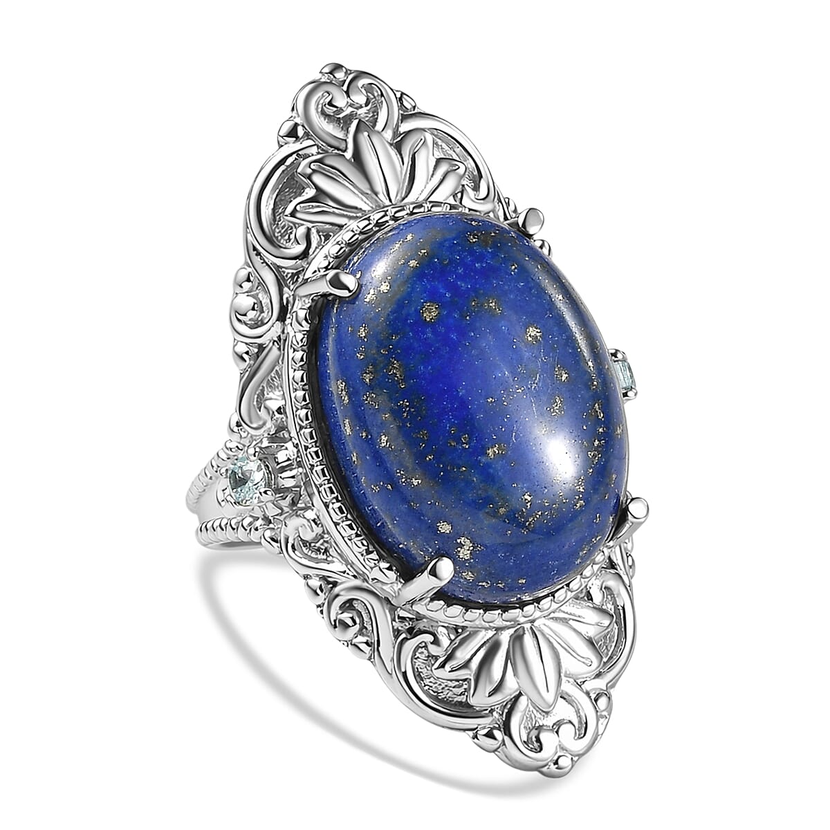 EverTrue - Lapis Lazuli & Blue Cubic Zirconia Ring 17.50 Ct.
