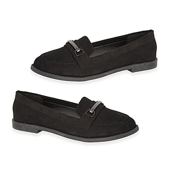 https://tjcuk.sirv.com/Products/85/0/8507516/Womens-Microsuede-Block-Heel-Loafers-With-Metallic-Bar-Detail-Size-4-B_8507516.jpg?w=342&h=342