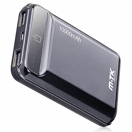 MTK 10,000 mAh Power Bank - Grey
