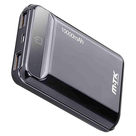 MTK 10,000 mAh Power Bank - Grey