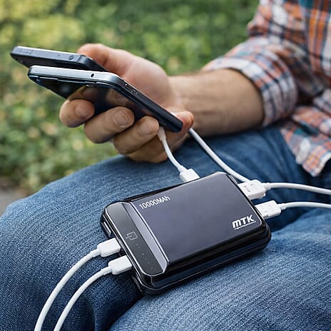 MTK 10,000 mAh Power Bank - Grey