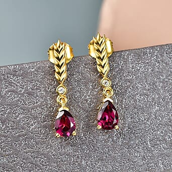 https://tjcuk.sirv.com/Products/85/0/8507874/D-Joy-Rhodolite-Garnet-White-Zircon-Dangling-Earring-with-Push-Back-in_8507874_2.jpg?w=342&h=342