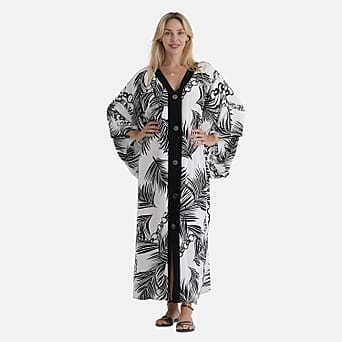 https://tjcuk.sirv.com/Products/85/0/8507983/La-Marey-Print-V-Neck-Kaftan-One-Size-Black-White_8507983.jpg?w=342&h=342