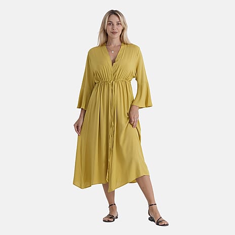 La Marey Solid Kimono (Size - One Size) - Yellow