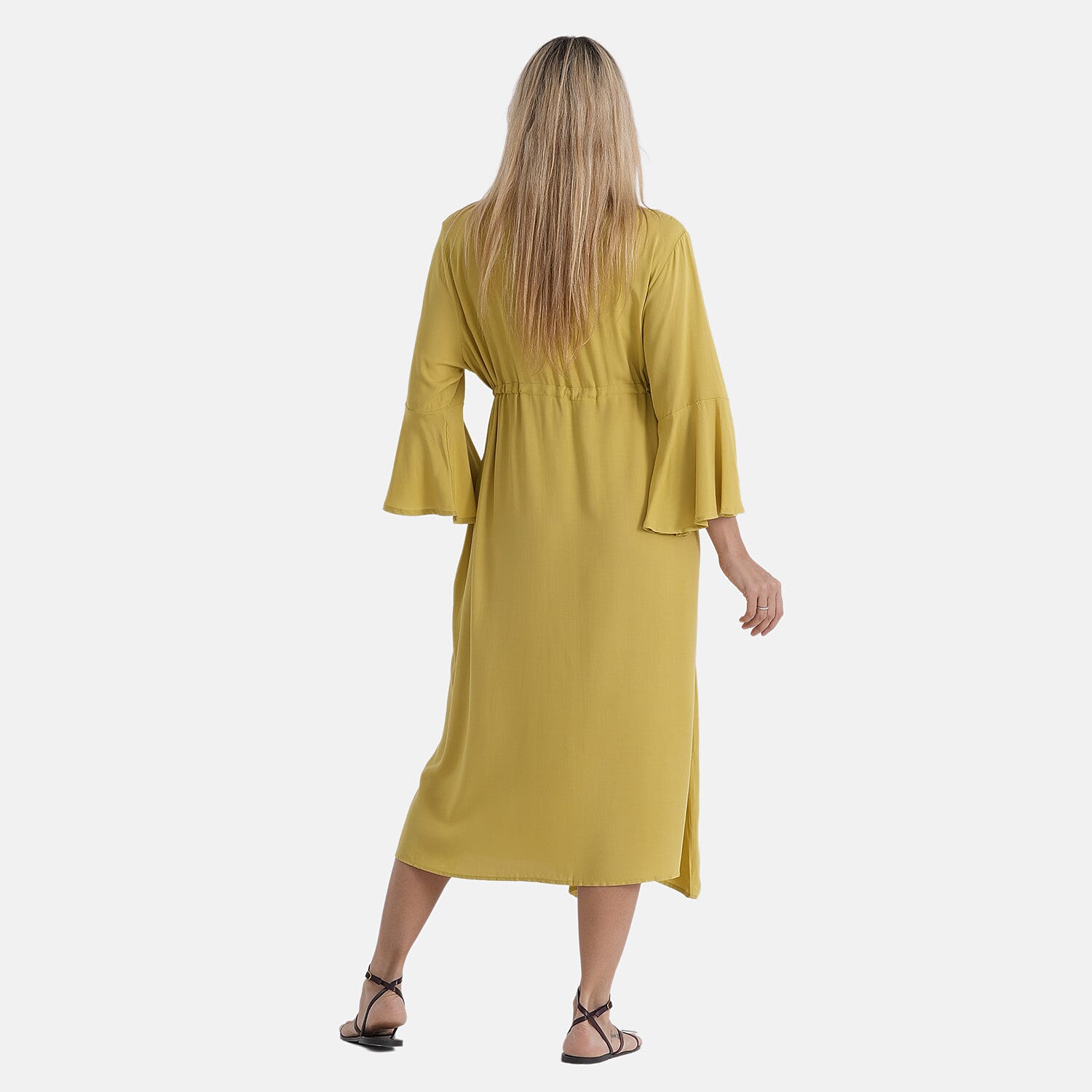 La Marey Solid Kimono (Size - One Size) - Yellow