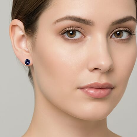 Close Out Deal- 14K Yellow Gold Premium Tanzanite Earring 2.20Ct.