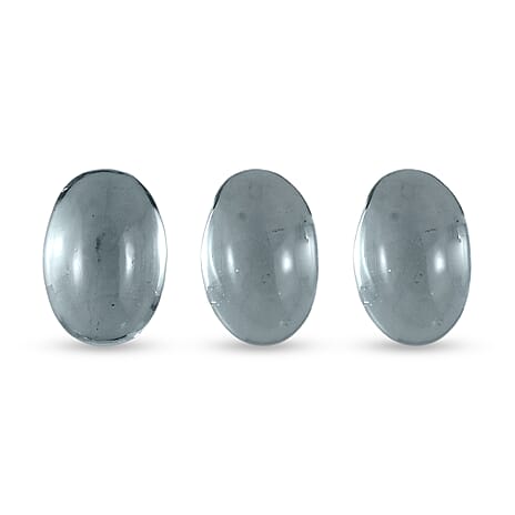 Set Of 3 Skyblue Topaz Oval Cut 6X4 mm Gemstone, 1.6 Ct
