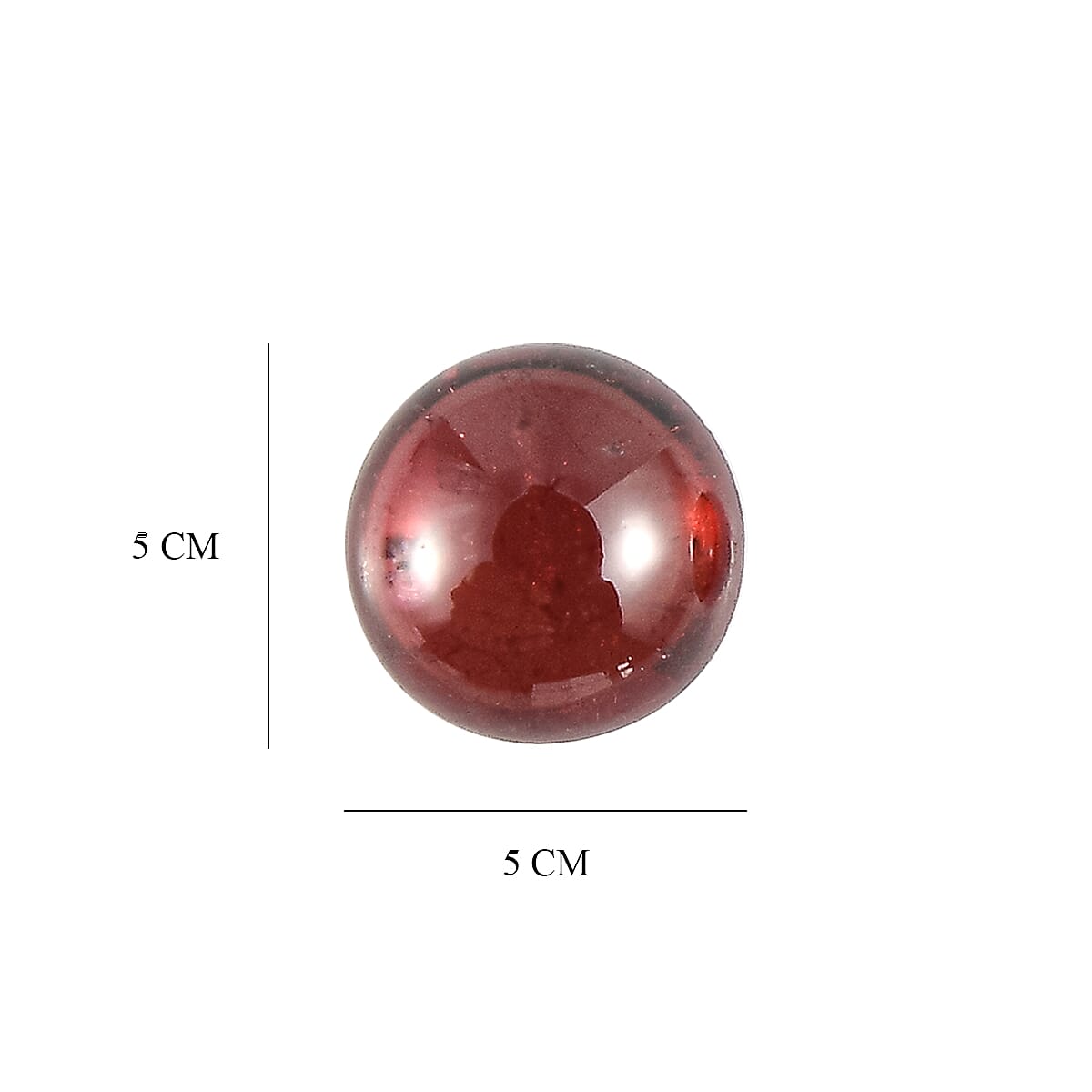 Set Of 2 Red Garnet Round 5 mm Gemstone, 1.14 Ct