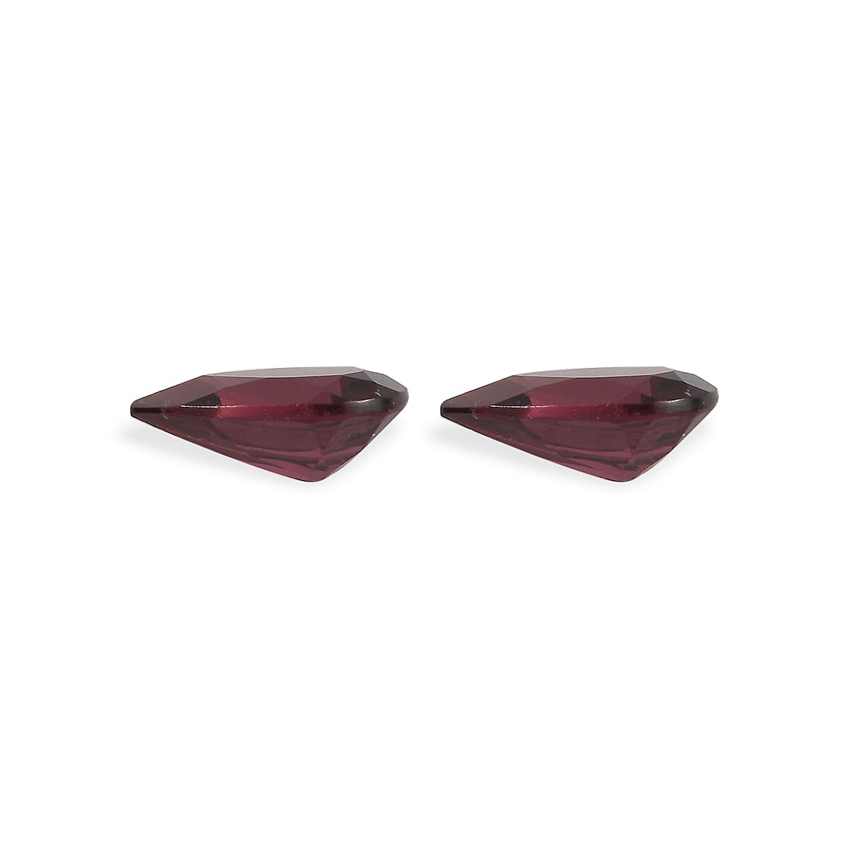 Set Of 2 Rhodolite Garnet Pear 8X5 mm Gemstone, 2.06 Ct