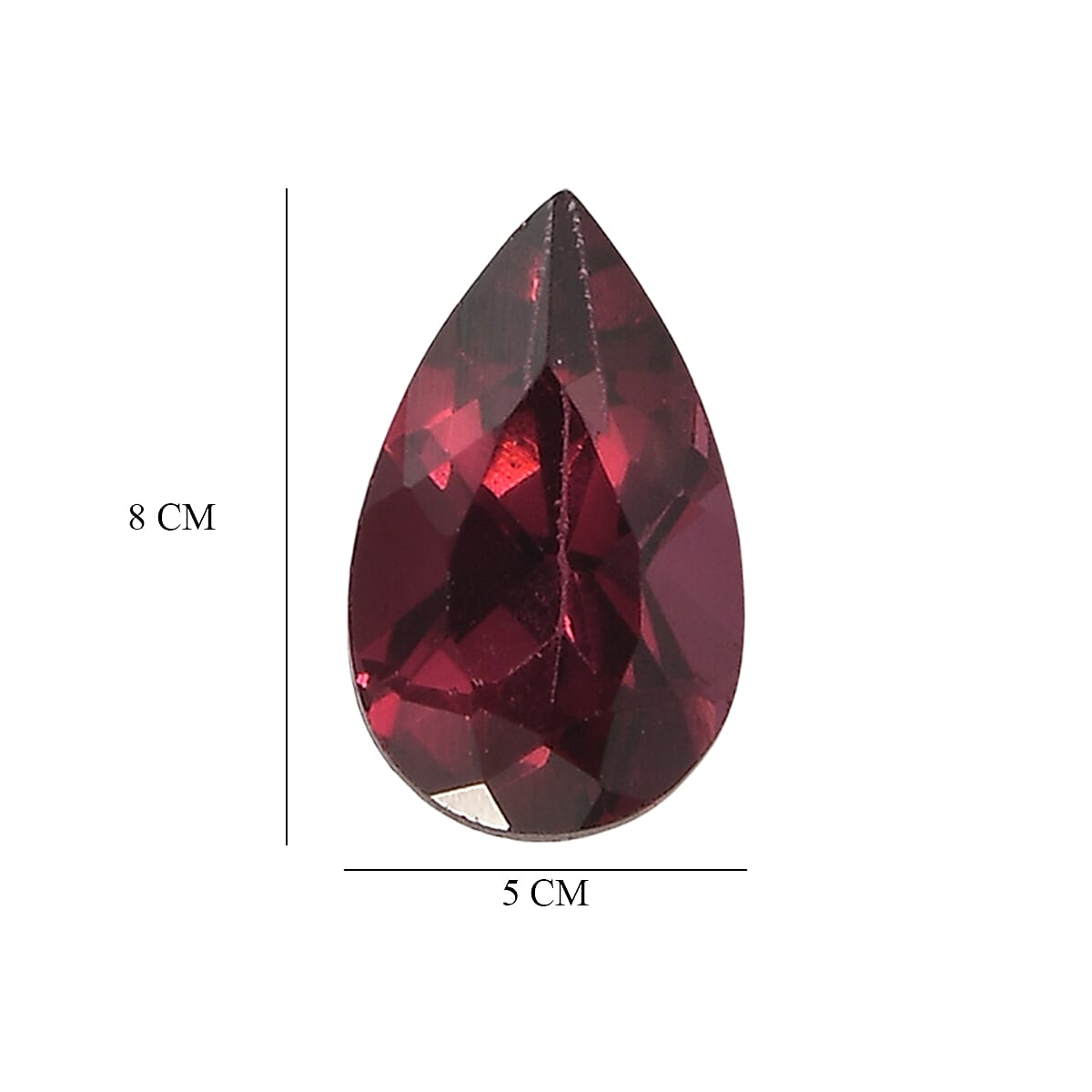 Set Of 2 Rhodolite Garnet Pear 8X5 mm Gemstone, 2.06 Ct