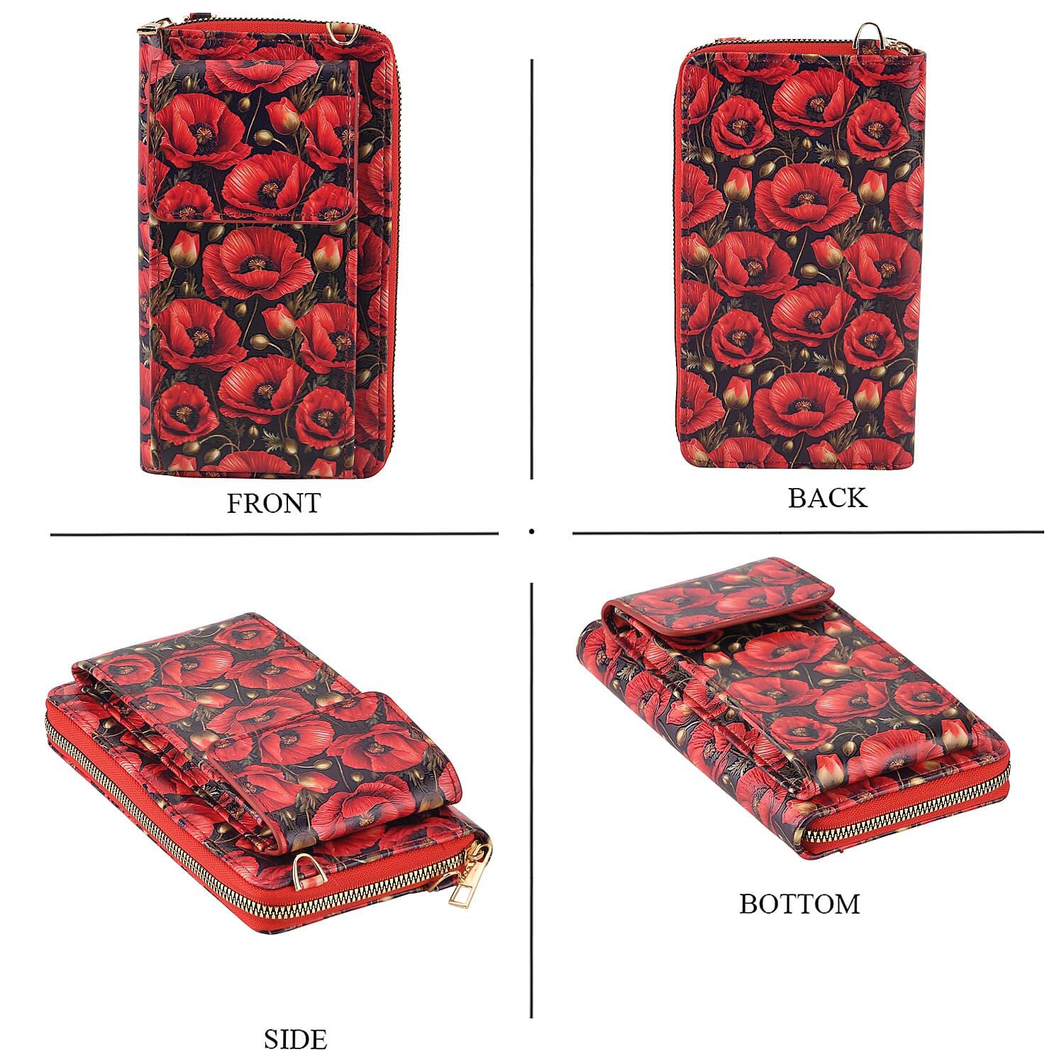 Crossbody Bag (Size - One Size) - Red