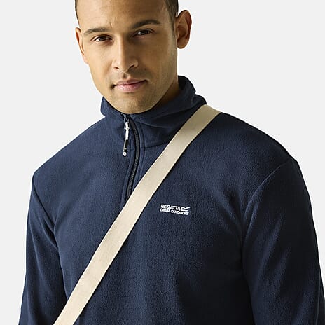 Regatta Mens Lightweight Half-Zip Fleece (Size M) - Navy