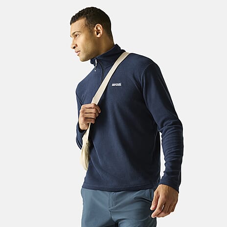 Regatta Mens Lightweight Half-Zip Fleece (Size XXXL) - Navy