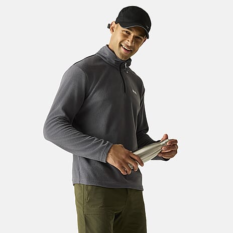 Regatta Mens Lightweight Half-Zip Fleece (Size L) - Iron