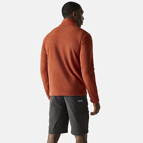 Regatta Mens Lightweight Half-Zip Fleece (Size M) - Brick