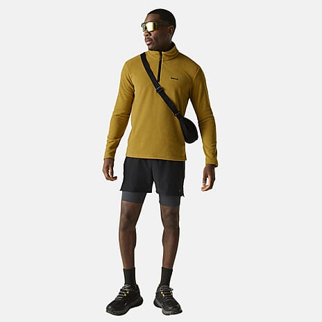 Regatta Mens Lightweight Half-Zip Fleece (Size L) - Brown