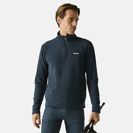 Regatta Mens Lightweight Half-Zip Fleece (Size XXXL) - Dark Blue