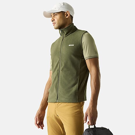 Regatta Mens Fleece Gilet With Pockets (Size XXL) - Green