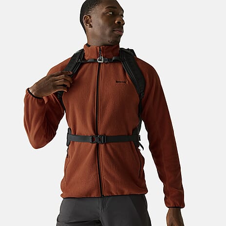 Regatta Mens Full-Zip Microfleece With Zipped Pockets (Size L) - Red