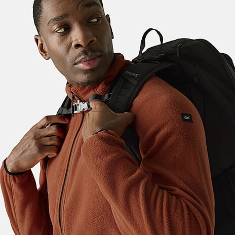 Regatta Mens Full-Zip Microfleece With Zipped Pockets (Size L) - Red