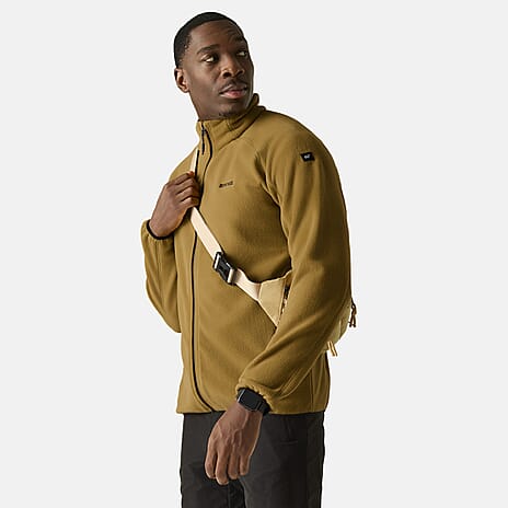 Regatta Mens Full-Zip Microfleece With Zipped Pockets (Size L) - Brown