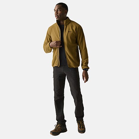 Regatta Mens Full-Zip Microfleece With Zipped Pockets (Size XXXL) - Brown