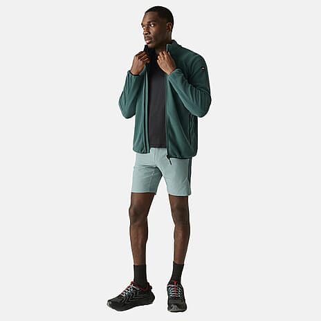 Regatta Mens Full-Zip Microfleece With Zipped Pockets (Size XXXL) - Green