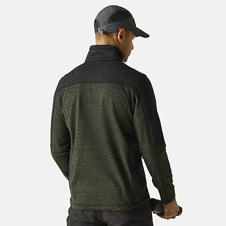 Regatta Mens Soft Two-Tone Fleece With Full-Zip With Zipped Pockets (Size L) - Green