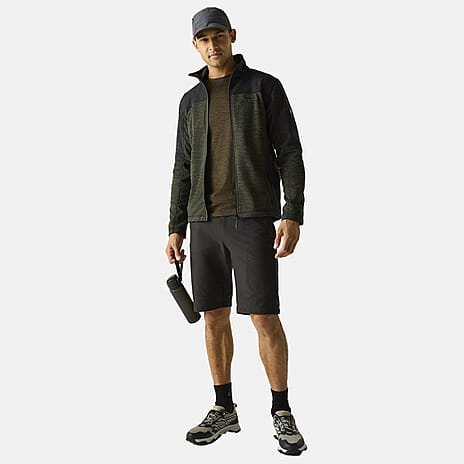 Regatta Mens Soft Two-Tone Fleece With Full-Zip With Zipped Pockets (Size XXXL) - Green