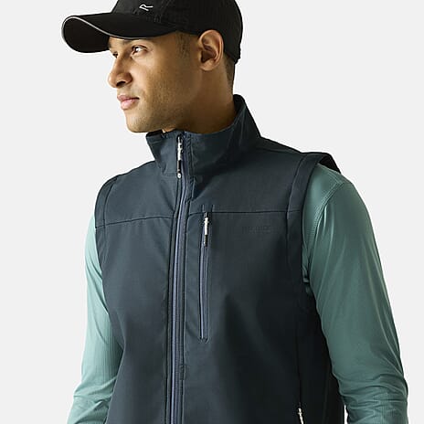 Regatta Mens Waterproof Softshell Gilet with Zipped Pockets - Drawcord Hem (Size XL) - Blue