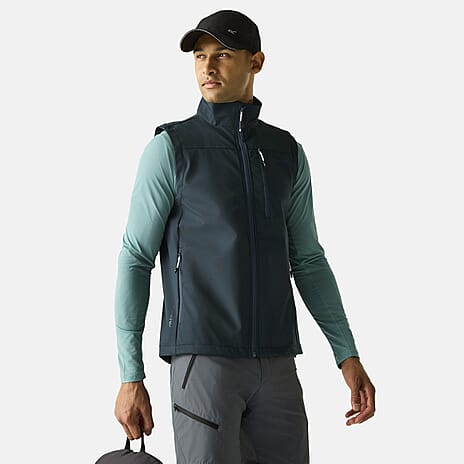 Regatta Mens Waterproof Softshell Gilet with Zipped Pockets - Drawcord Hem (Size XXXL) - Blue