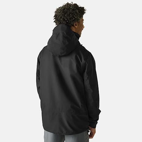 Regatta Mens Waterproof Jacket with Detachable Hood and Zipped Pockets (Size M) - Black