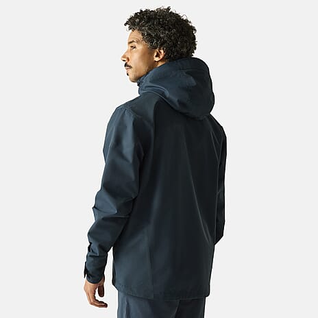Regatta Mens Waterproof Jacket with Detachable Hood and Zipped Pockets (Size 4XL) - Blue