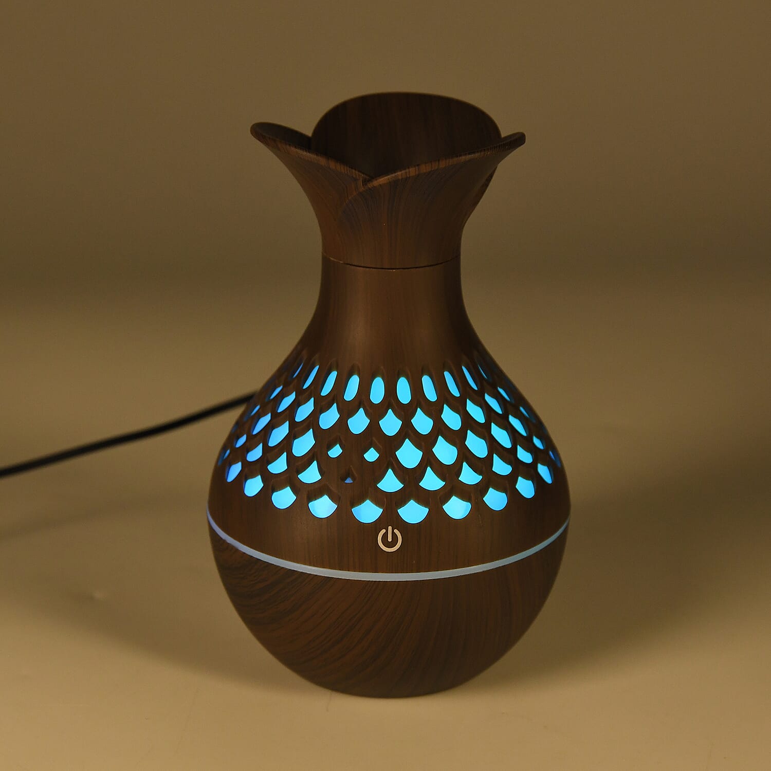 Ultrasonic Mist Humidifier With 7 Fragrance Oils - Dark Brown