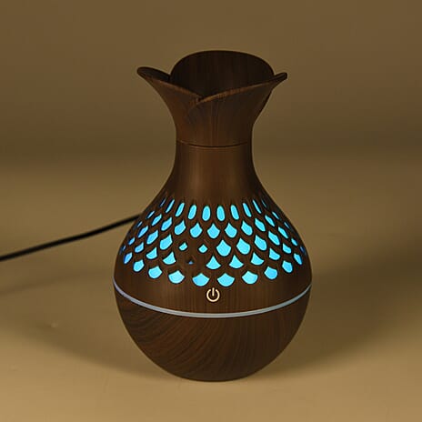 Ultrasonic Mist Humidifier With 7 Fragrance Oils - Dark Brown