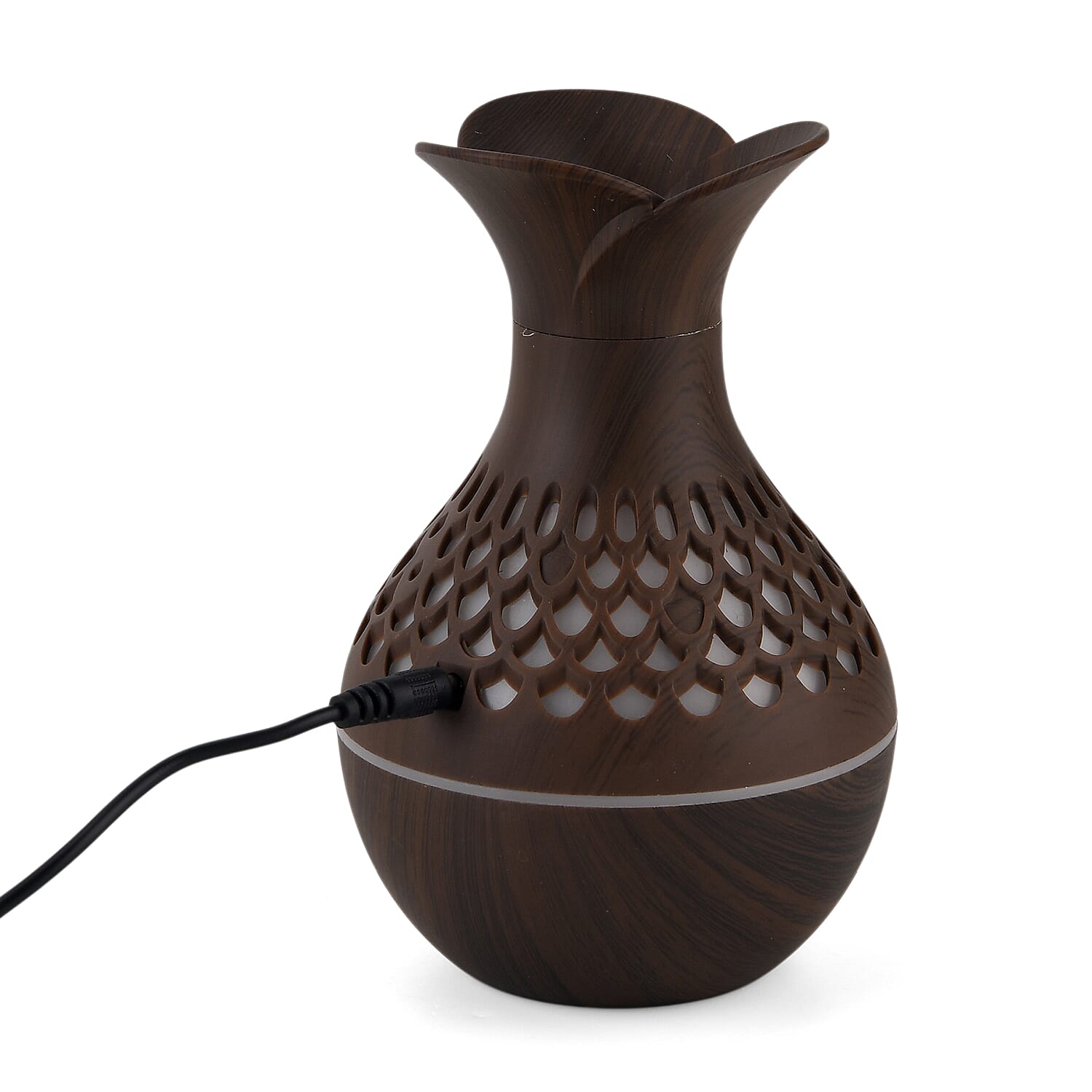 Ultrasonic Mist Humidifier With 7 Fragrance Oils - Dark Brown