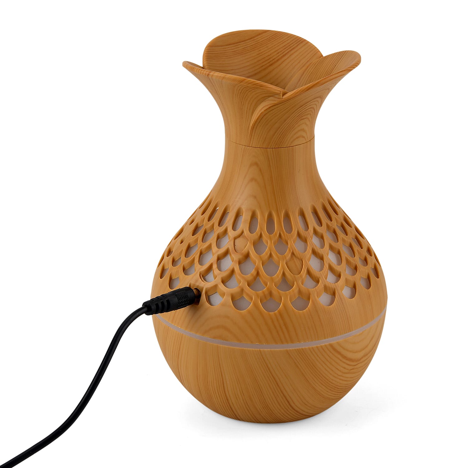 Ultrasonic Mist Humidifier With 7 Fragrance Oils - Light Brown