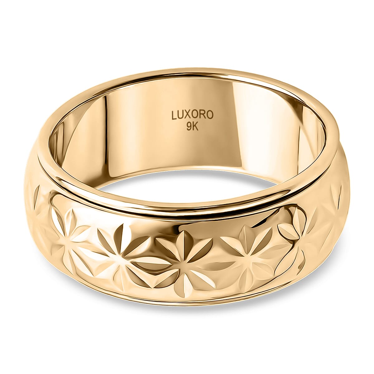 Luxoro 9K Yellow Gold Ring, Gold Wt.2.5 Gms