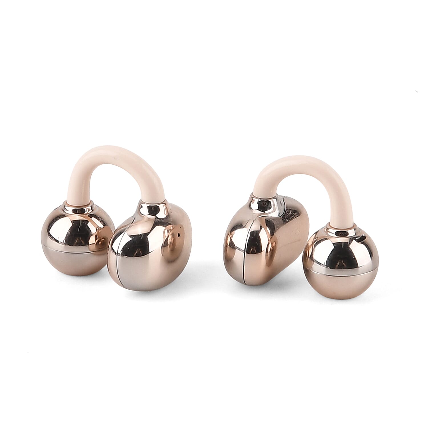 Wireless Ear Clip Butterfly Earrings Bluetooth Earbuds - Premium Bluetooth V6.0, 230mAh Charging Case 3-4 Hours Music Time - Gold