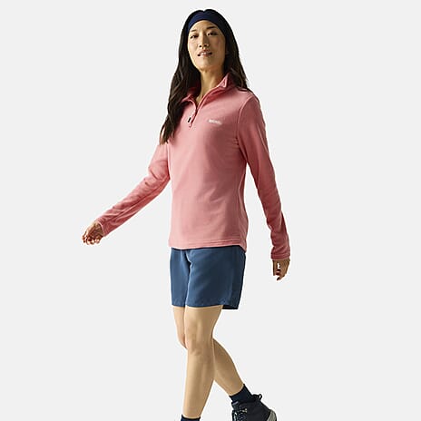 Regatta Womens Lightweight Half-Zip Fleece (Size 14) - Peach