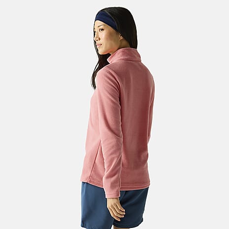 Regatta Womens Lightweight Half-Zip Fleece (Size 14) - Peach