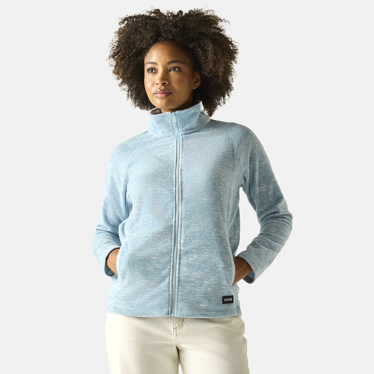Regatta Womens Marl Knit Full-Zip Fleece