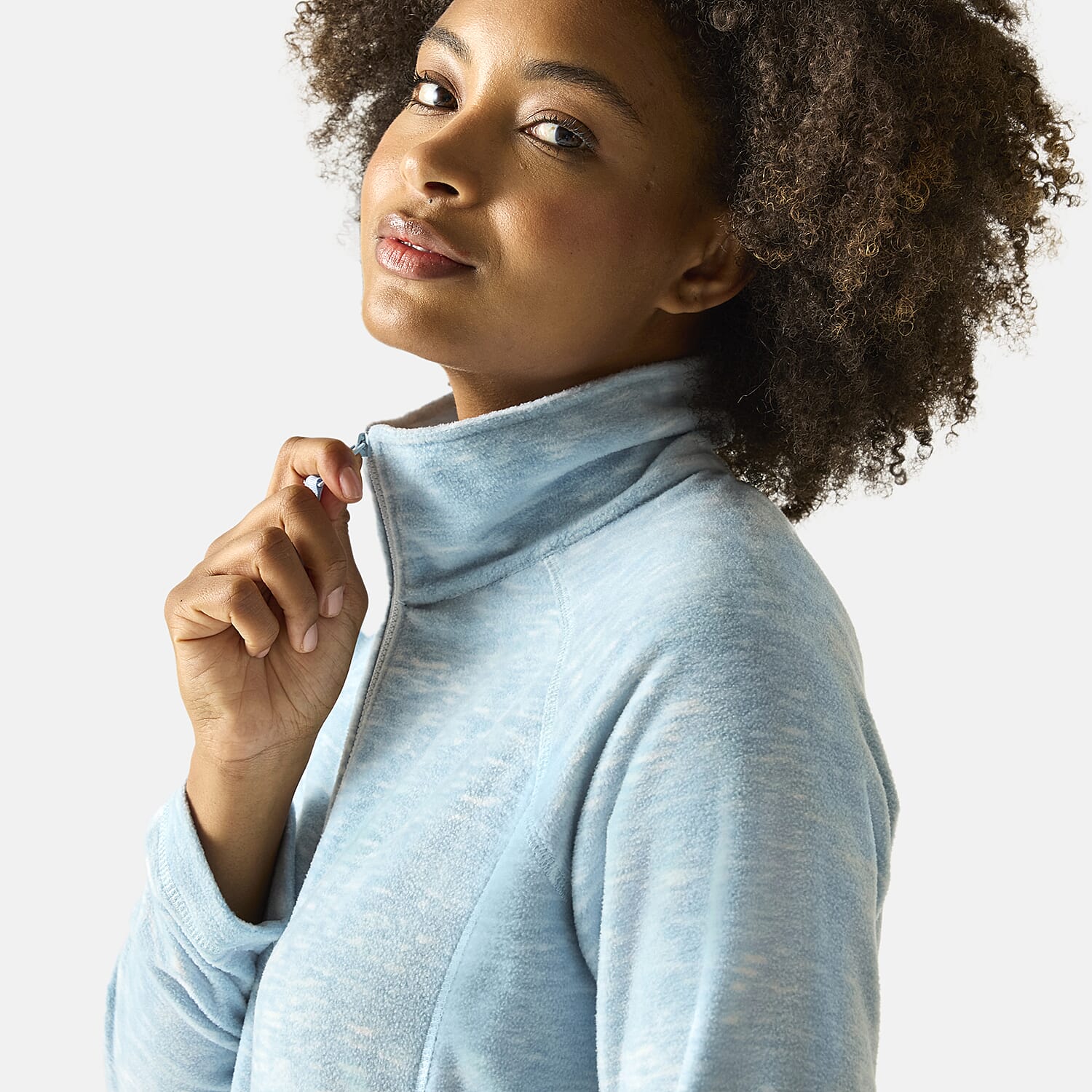 Regatta Womens Marl Knit Full-Zip Fleece