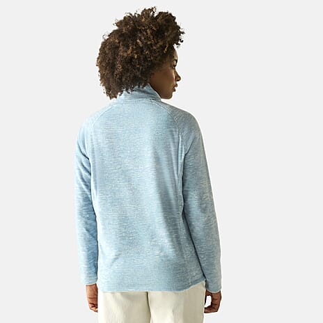Regatta Womens Marl Knit Full-Zip Fleece (Size 20) - Blue
